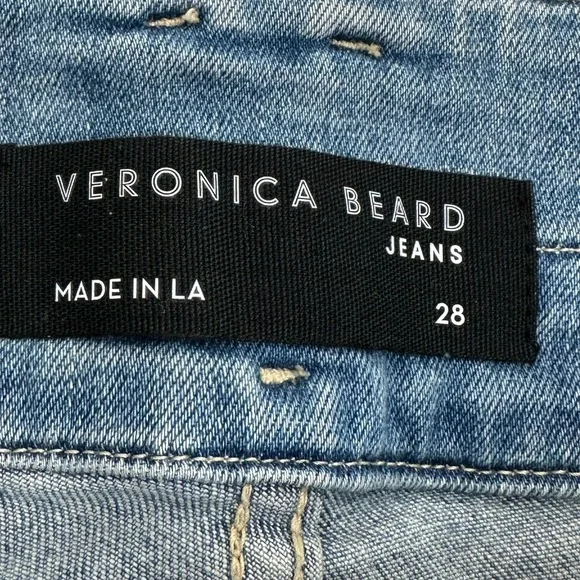 Veronica Beard Beverly High-Rise Skinny Flare Jeans Size 28 Stretch NWOT $348 - Picture 7 of 11